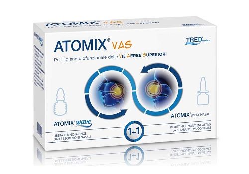 Atomix Vas kit per l'igiene biofunzionale delle vie aeree superiori 250ml+250ml