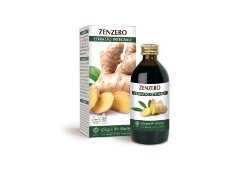Zenzero estratto integrale integratore per l'apparato digerente 200ml