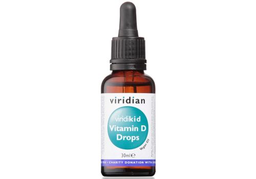 Viridian Viridikid Vitamin D3 400 UI integratore per ossa e sistema immunitario gocce orali 30ml
