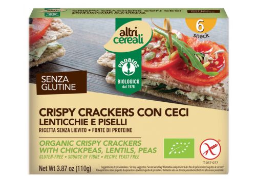 Altricereali crispy crackers ceci senza glutine 250 grammi