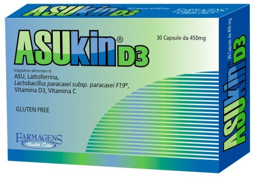 Asukin D3 integratore di vitamine con fermenti lattici 30 capsule