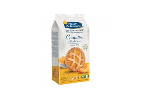 Piaceri Mediterranei crostatine alle albicocche senza glutine 4 x 50 grammi