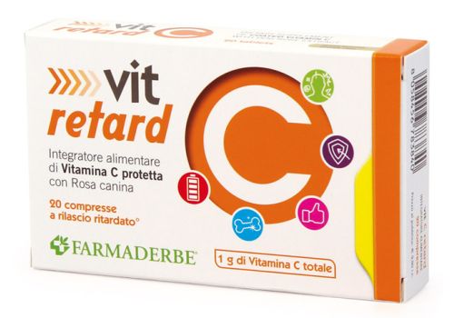 Vit C Retard integratore di vitamina C con rosa canina 20 compresse