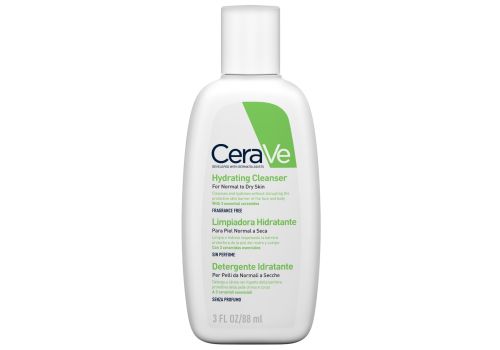 CeraVe Detergente Idratante Viso Pelle da Normale a Secca, con acido ialuronico e ceramidi 88 ml