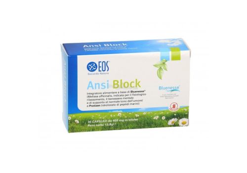 Eos Ansi Block integratore per il benessere mentale e per il normale tono dell'umore 30 capsule