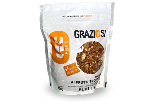 Graziosi muesli ai frutti tropicali senza glutine 300 grammi