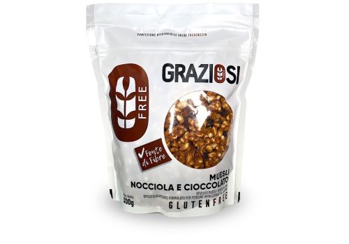 Graziosi muesli al cioccolato senza glutine 300 grammi