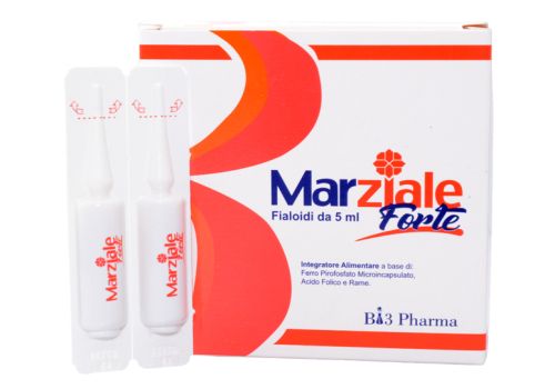 Marziale forte integratore alimentare di ferro rame acido folico 20 fialoidi x 5ml