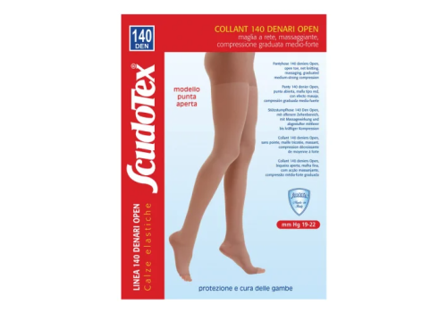 Scudotex collant 140 denari punta aperta colore skin taglia 3