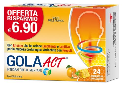 GOLA ACT MIELE ARANCIA 24CPR