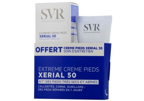 Svr Extreme Creme Pieds set con xerial 50 extreme + xerial30 50ml in omaggio