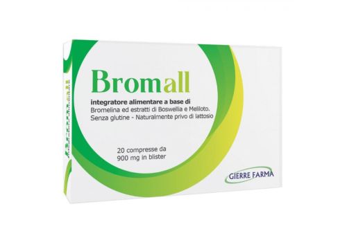 Bromall integratore antinfiammatorio 20 compresse
