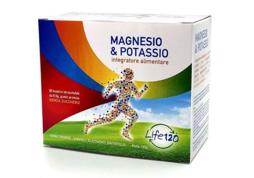 Magnesio & Potassio integratori di sali minerali gusto arancia 30 bustine