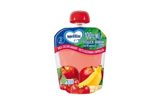 Mellin pouch 100% mela fragola banana 90 grammi