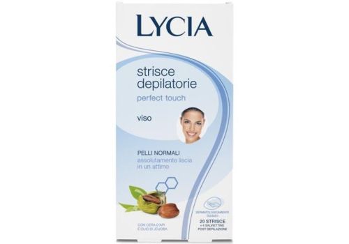 Lycia strisce depilatorie perfect touch viso 12 pezzi