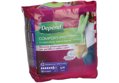 Depend Comfort-Protect Donna mutandine assorbenti taglia s/m 10 pezzi
