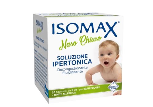 Isomax naso chiuso soluzione ipertonica decongestionanate fluidificante 20 flaconcini da 5ml