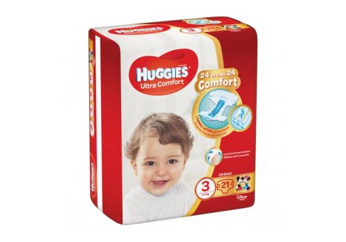 HUGGIES ULTRA COMFORT BAS3 21P