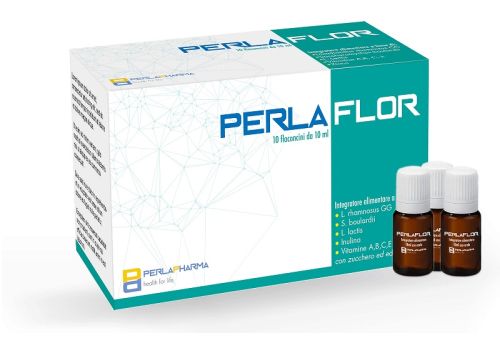 Perlaflor integratore a base di fermenti lattici 10 flaconcini 10ml