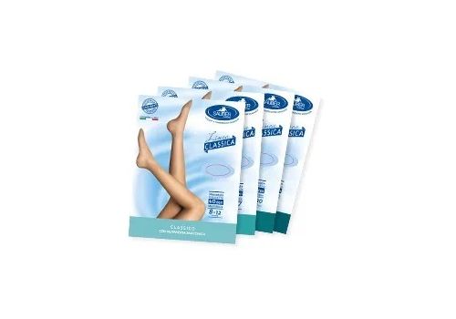 SAUBER COLLANT COMPRESSIONE GRADUATA MAGLIA LISCIA 40DEN 8-12MMHG TG.3 NERO