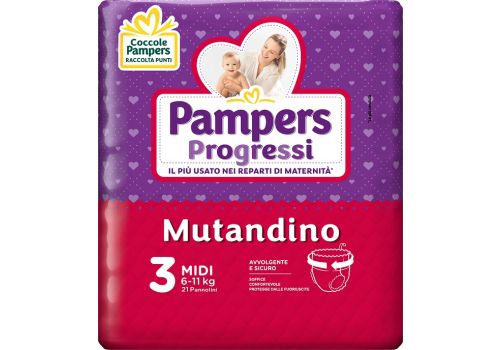 Pampers Progressi mutandino 6-11kg taglia 3 midi 21 pezzi
