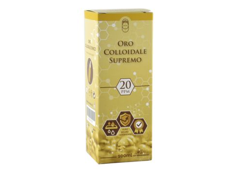 Oro Colloidale Supremo 20ppm supporto per il benessere generale 100ml
