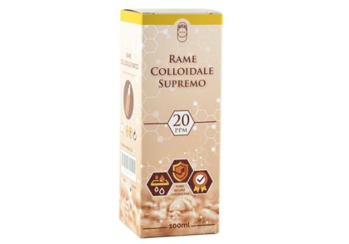 Rame Colloidale Supremo 20ppm supporto per il benessere della pelle formato 100ml
