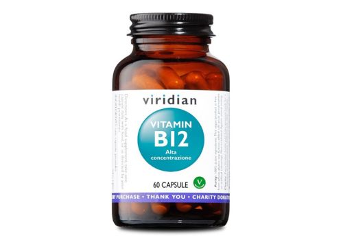 Viridian Vitamin B12 High Potency integratore per combattere stanchezza e affaticamento 60 capsule