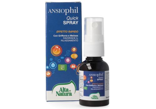 Ansiophil quick spray integratore per il rilassamento 20ml