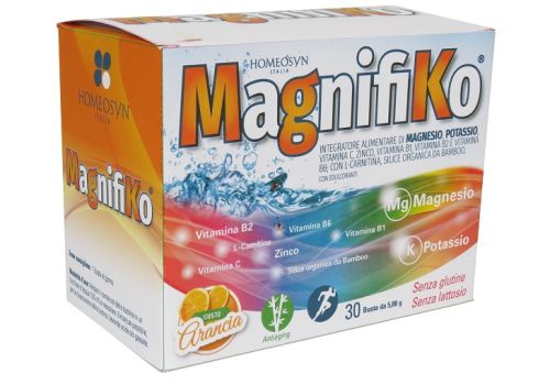 Magnifiko integratore di sali minerali con vitamine gusto arancia 30 bustine