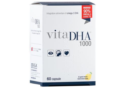 VitaDHA 1000 integratore per il benessere del sistema nervoso e della vista 60 capsule