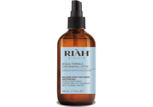 Riah acqua termale con minerali attivi balsamo trattante antiforfora spray 200ml