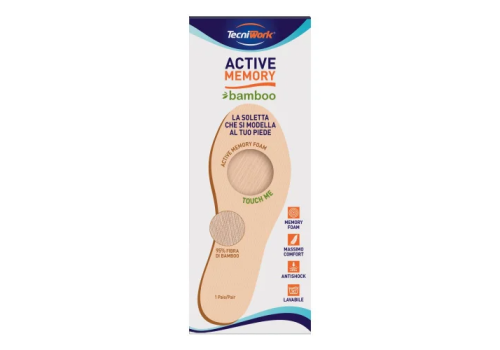 Active Memory bamboo soletta in memory foam con rivestimento in fibra di bambù misura 41 paio