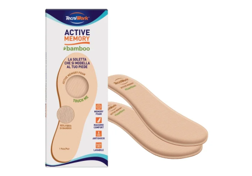 Active Memory bamboo soletta in memory foam con rivestimento in fibra di bambù misura 46 paio