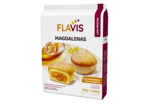 FLAVIS MAGDALENAS ALB 4X50G