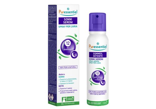 Puressential Sonni Sereni spray con oli essenzilai per notti calme e serene 200ml 