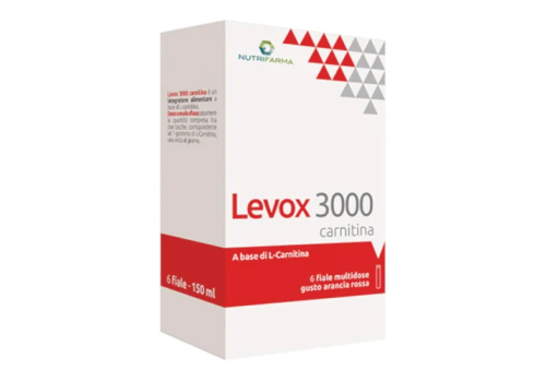 Levox 3000 carnitina integratore per energia e metabolismo 6 flaconcini