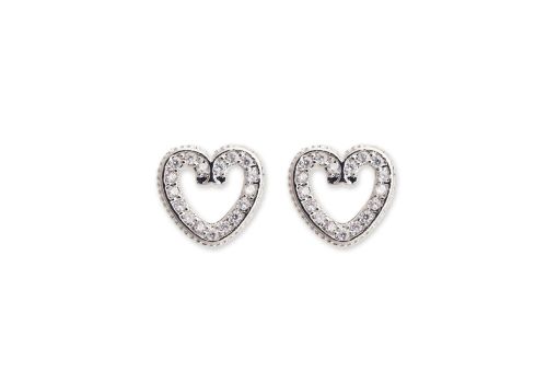Biojoux Elegant Heart orecchini in acciaio chirurgico