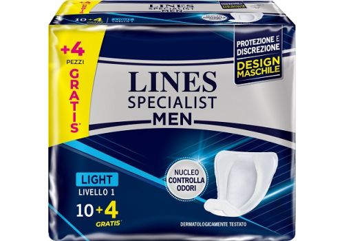 Lines Specialist Men livello 1 light assorbenti per uomo 14 pezzi
