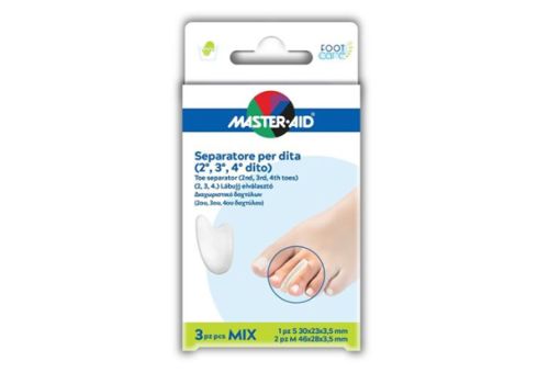 Master Aid Foot Care separatore per 2° 3° e 4° dito 3 pezzi