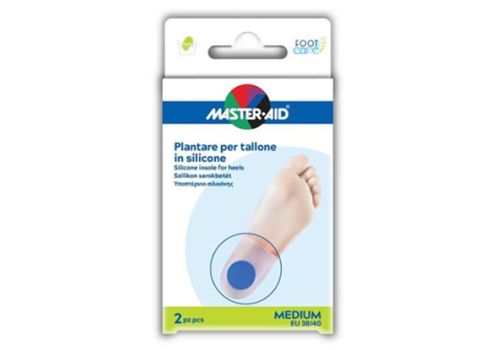 Master Aid Foot Care plantare per tallone in silicone misura medium 2 pezzi