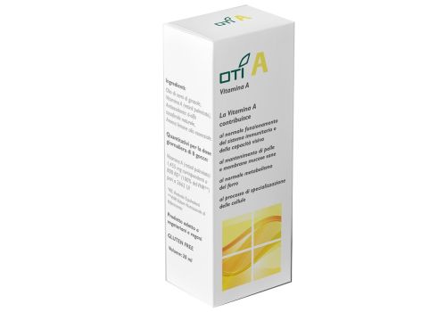 Oti A integratore di vitamina A per il benessere della pelle e del sistema immunitario gocce orali 20ml