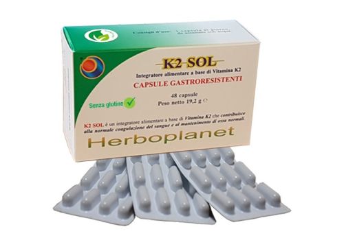 K2 Sol integratore per il benessere delle ossa 48 capsule