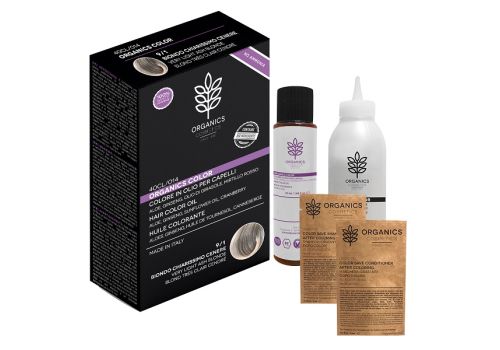 Organics Color colore in olio per capelli 9.1 biondo chiarissimo cenere 120ml