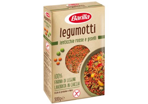 Barilla senza glutine legumotti lenticchie rosse e piselli 250 grammi