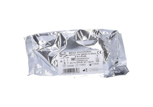 Med's Zincofarma benda elastica con ossido di zinco 5m x 8cm
