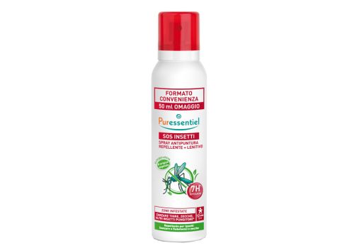 Puressentiel sos insetti spray antipuntura repellente lenitivo per insetti zanzare e zecche 200ml