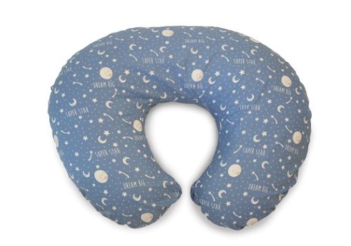 Chicco Boppy moon and stars cuscino per allattamento in cotone morbido  
