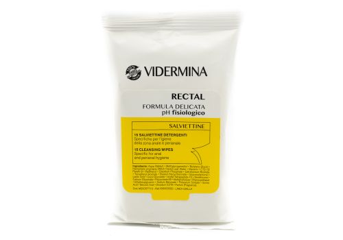 VIDERMINA RECTAL 15 SALVIETTINE