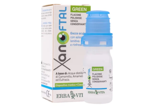 Xanoftal Green gocce oculari con azione lenitiva e rinfrescante 10ml